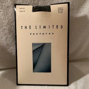 Vintage black textured pantyhose by The Limited